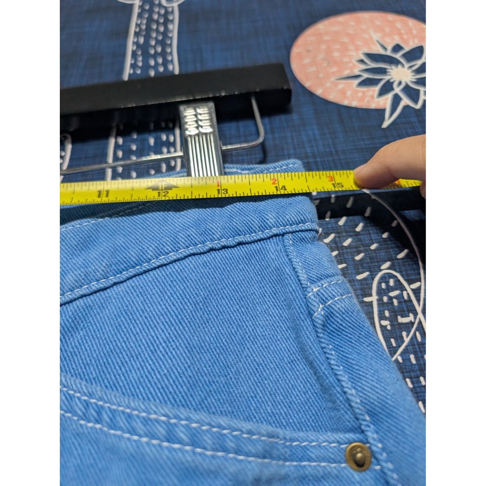 Lioness Cotton Denim High Rise Wide Leg Miami Vice Pants Blue Women's Size S - Picture 10 of 15